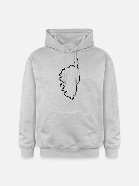 Corse ligne - Sweat à capuche Softstyle® Gildan Unisexe - gris clair chiné
