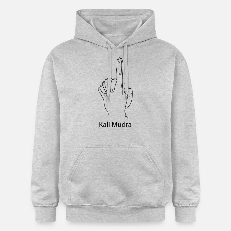 Yoga Méditation Spa Mudra - Sweat à capuche Softstyle® Gildan Unisexe - gris clair chiné