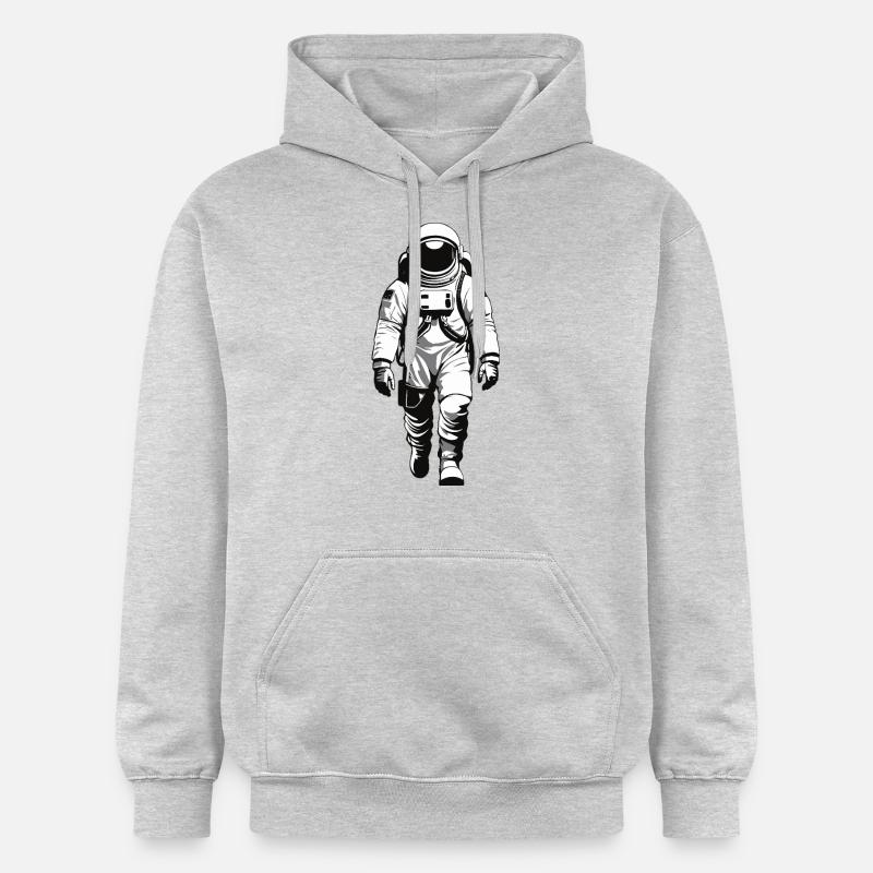 Astronaute - Profession Design Sticker - Sweat à capuche Softstyle® Gildan Unisexe - gris clair chiné