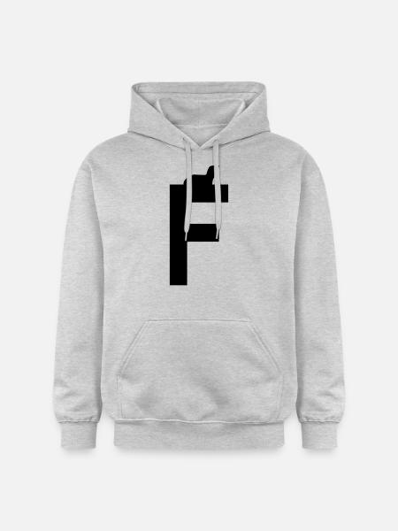 F furet/fouine - Sweat à capuche Softstyle® Gildan Unisexe - gris clair chiné