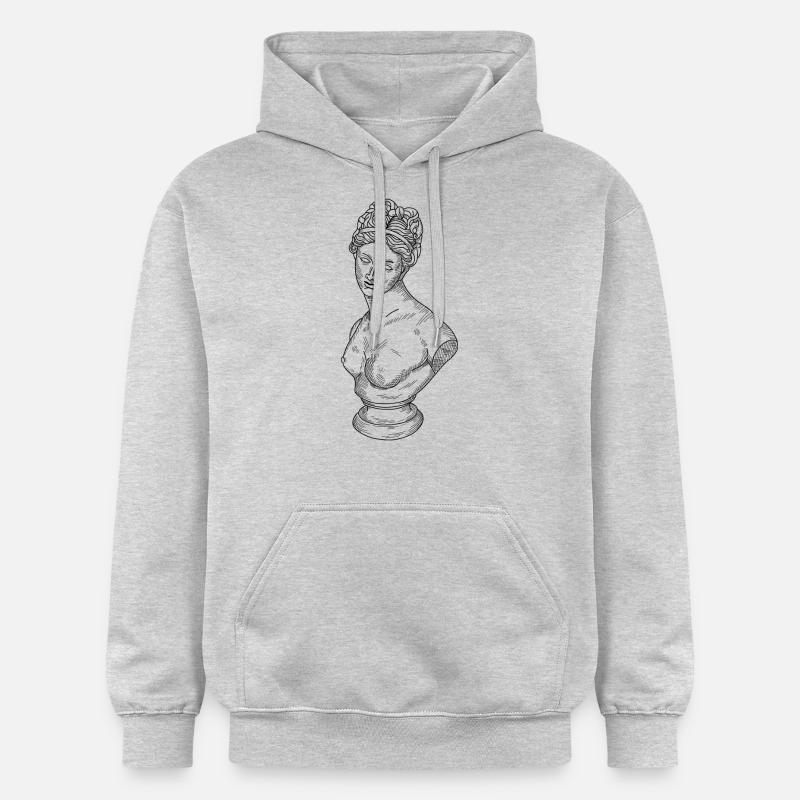 Buste - Sweat à capuche Softstyle® Gildan Unisexe - gris clair chiné