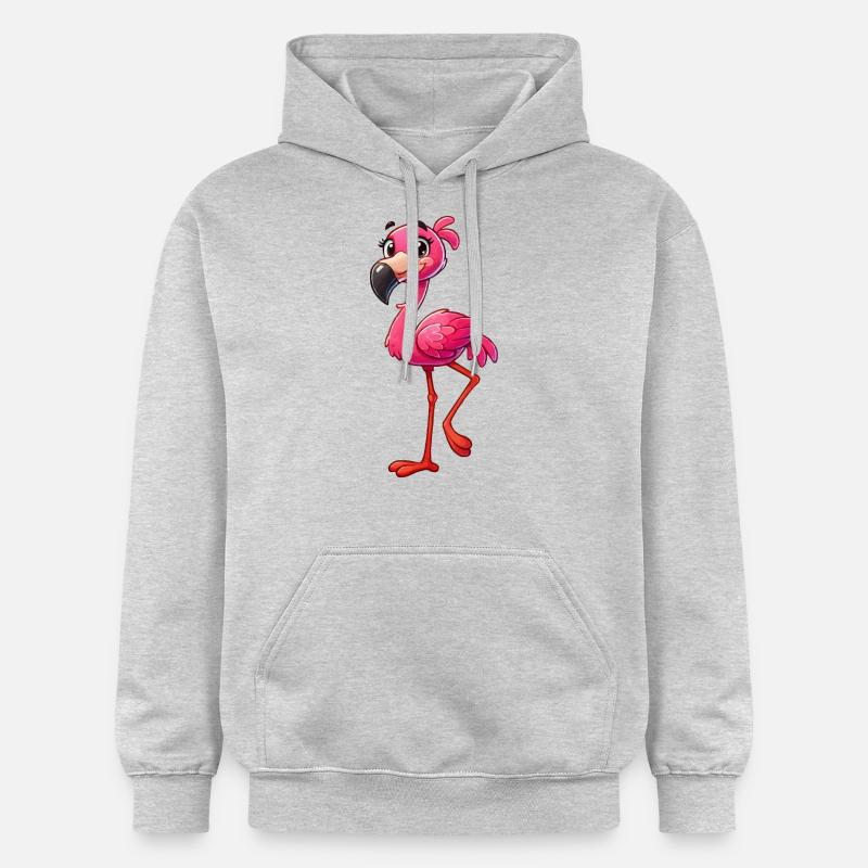 Flamant - Sweat à capuche Softstyle® Gildan Unisexe - gris clair chiné
