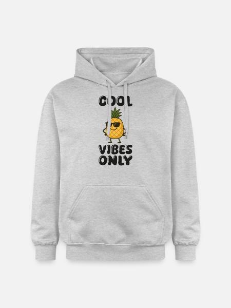 ananas comic - Gildan Unisex Softstyle® Midweight Hoodie - Hellgrau meliert