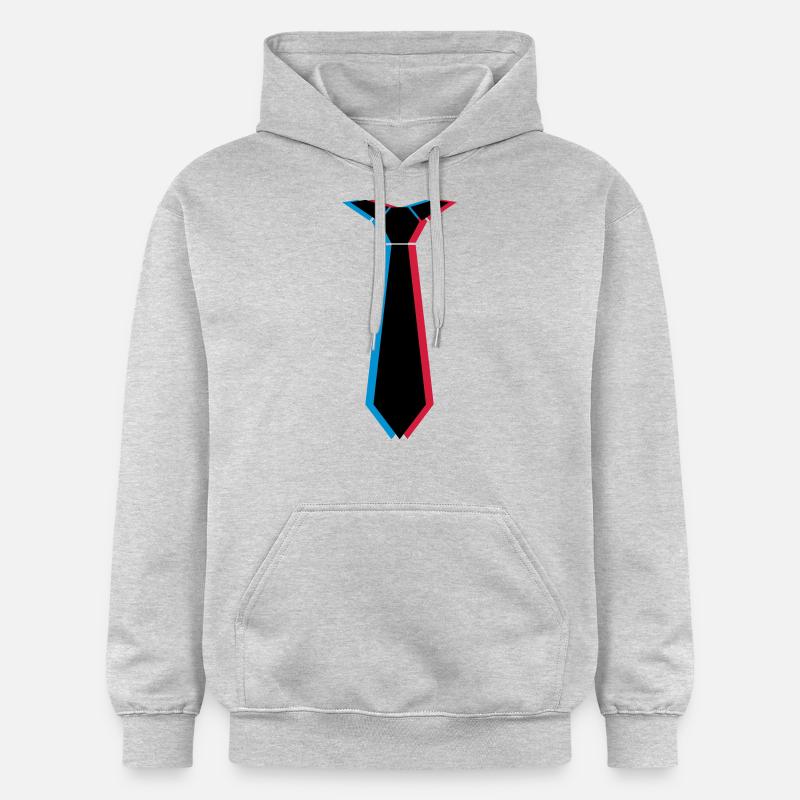 3d_krawatte_3c - Sweat à capuche Softstyle® Gildan Unisexe - gris clair chiné