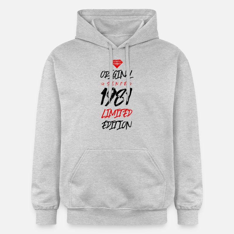 1981 Édition limitée - Sweat à capuche Softstyle® Gildan Unisexe - gris clair chiné