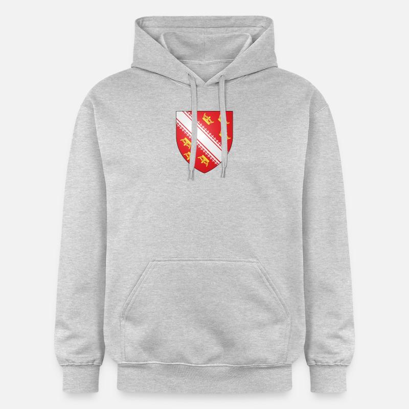 Blason de l'Alsace - Sweat à capuche Softstyle® Gildan Unisexe - gris clair chiné
