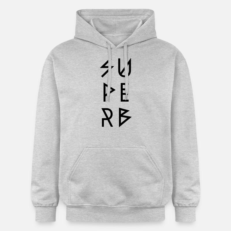 SUPERB - Sweat à capuche Softstyle® Gildan Unisexe - gris clair chiné