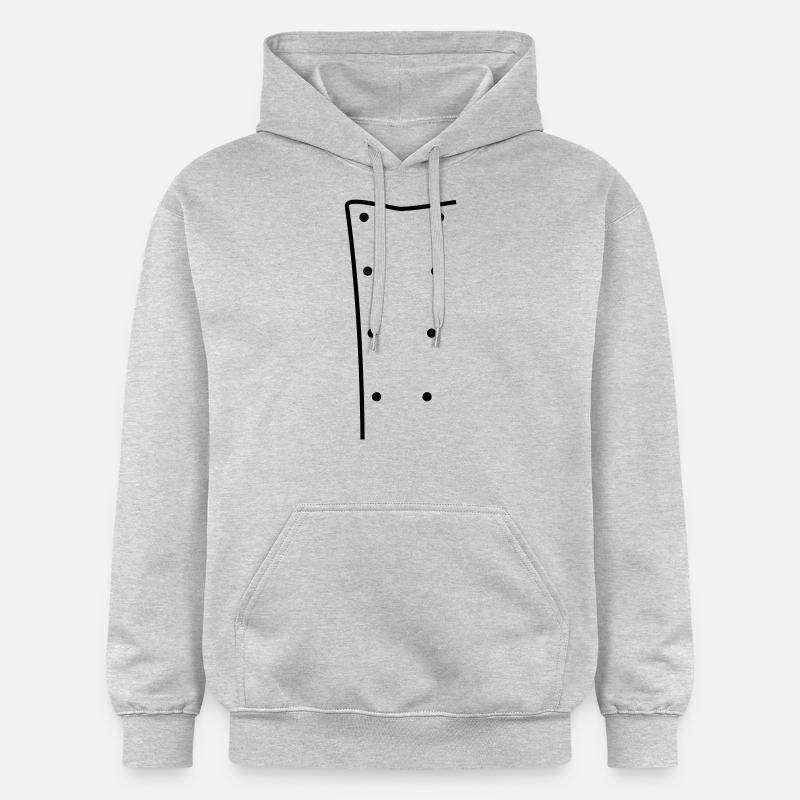 Veste de chef - Sweat à capuche Softstyle® Gildan Unisexe - gris clair chiné