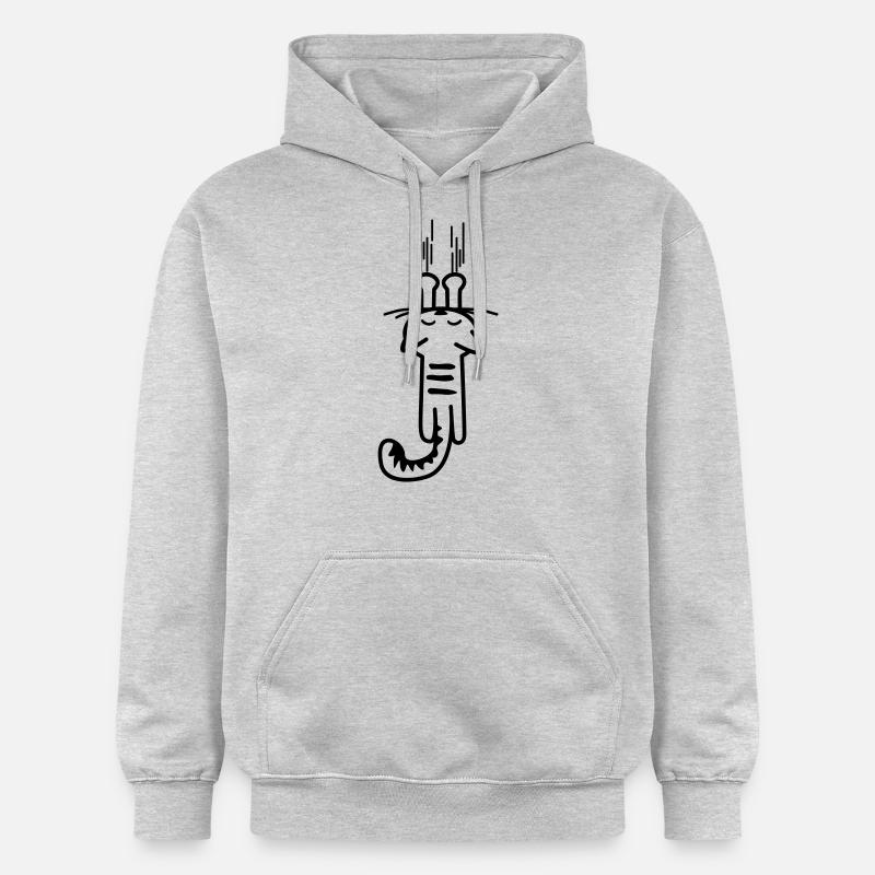 gratter les chats kitty - chat - - - Sweat à capuche Softstyle® Gildan Unisexe - gris clair chiné