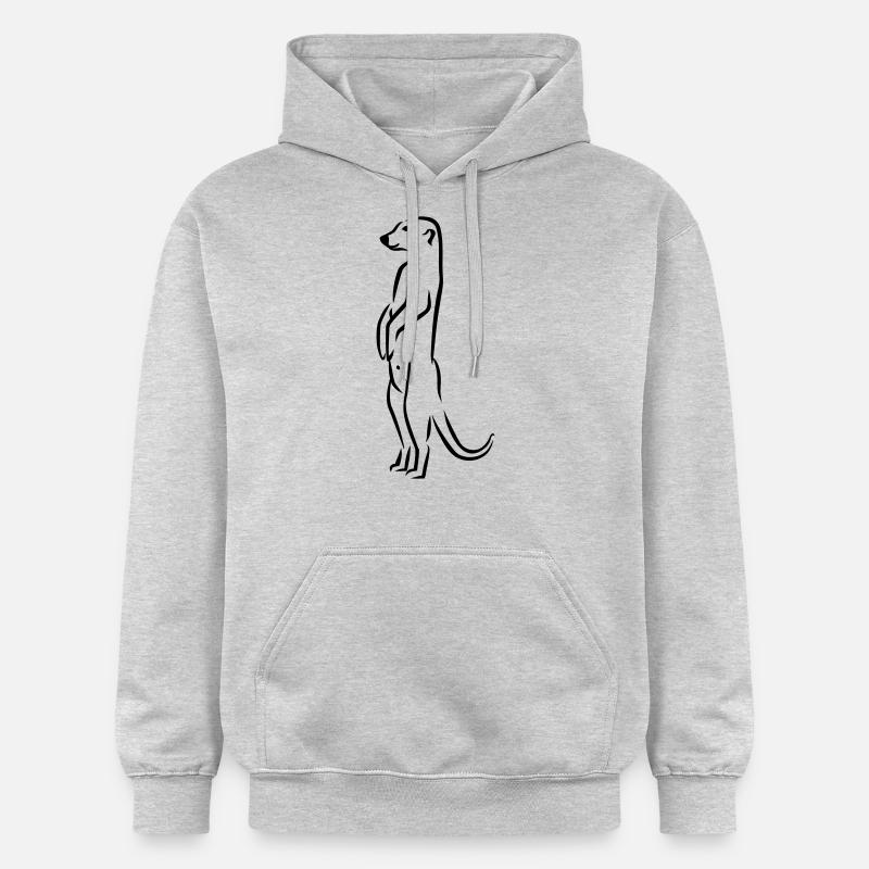 Suricate - Sweat à capuche Softstyle® Gildan Unisexe - gris clair chiné