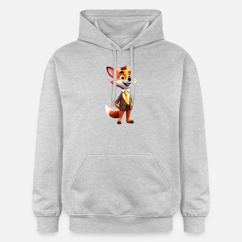 Renard élégant - Sweat à capuche Softstyle® Gildan Unisexe - gris clair chiné