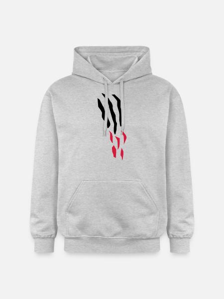 scratch_bloody - Gildan Unisex Softstyle® Midweight Hoodie - Hellgrau meliert