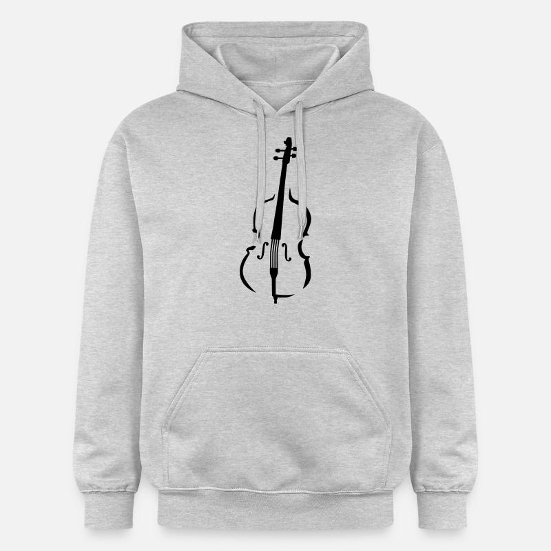 Contrabasse - Sweat à capuche Softstyle® Gildan Unisexe - gris clair chiné