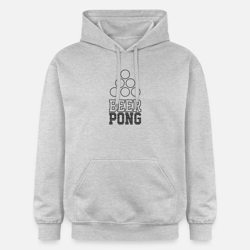 Bier Pong Logo 7 - Gildan Unisex Softstyle® Midweight Hoodie - Hellgrau meliert