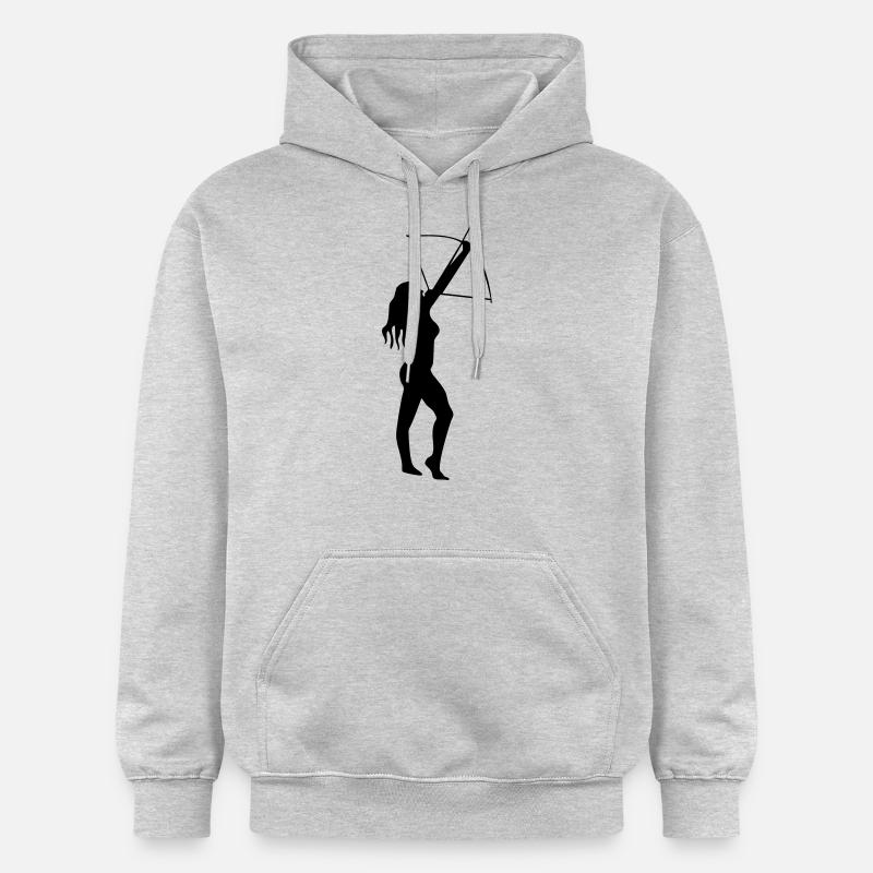 Archery - Sweat à capuche Softstyle® Gildan Unisexe - gris clair chiné