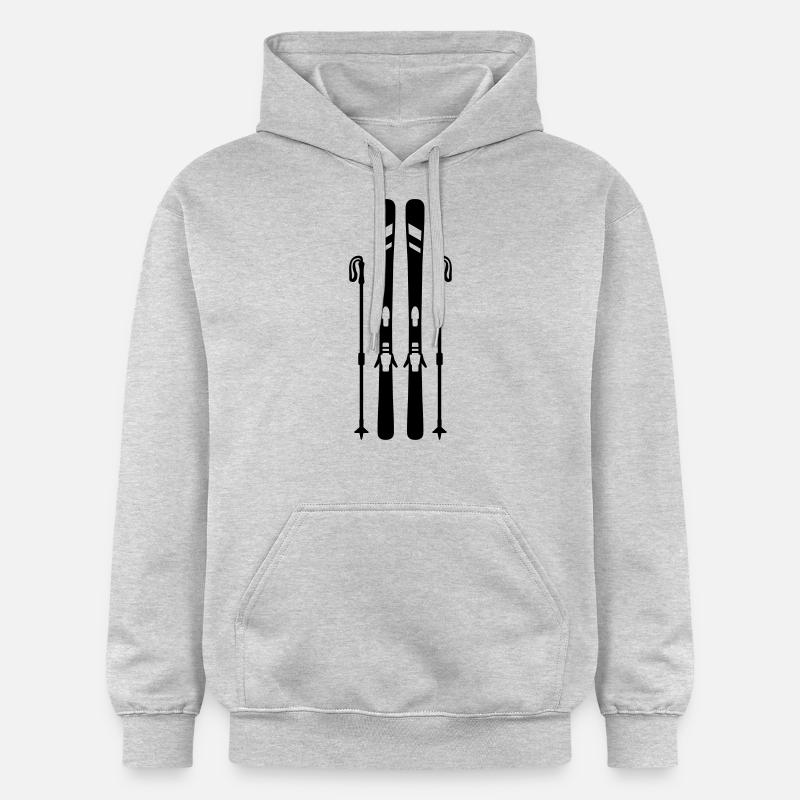 Ski - Sweat à capuche Softstyle® Gildan Unisexe - gris clair chiné