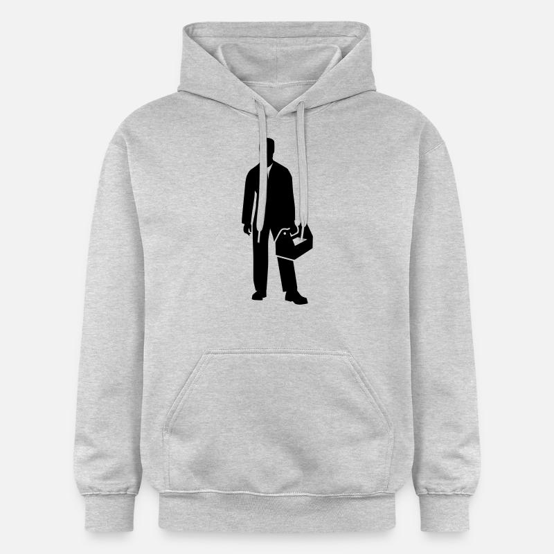 Monteur - Sweat à capuche Softstyle® Gildan Unisexe - gris clair chiné