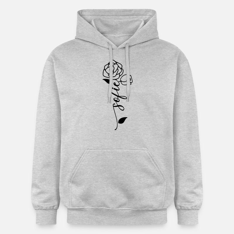 Sofie Nom Prénom Nom Fleur - Sweat à capuche Softstyle® Gildan Unisexe - gris clair chiné