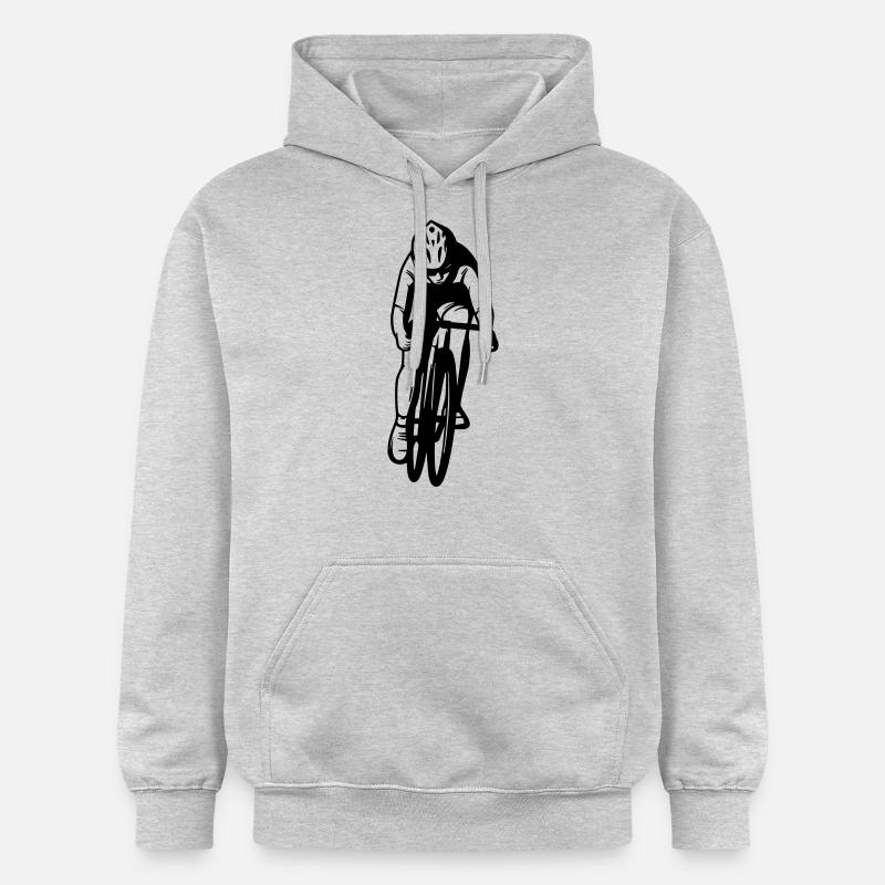 Conception de vélo de route - Sweat à capuche Softstyle® Gildan Unisexe - gris clair chiné