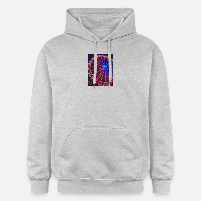 Mer à deux fleuves - Sweat à capuche Softstyle® Gildan Unisexe - gris clair chiné