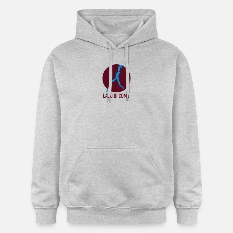 LAGO DI COMO - Comer See - Gildan Unisex Softstyle® Midweight Hoodie - Hellgrau meliert