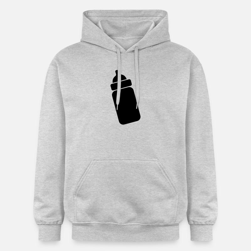 Image de teinte transparente du biberon - Sweat à capuche Softstyle® Gildan Unisexe - gris clair chiné
