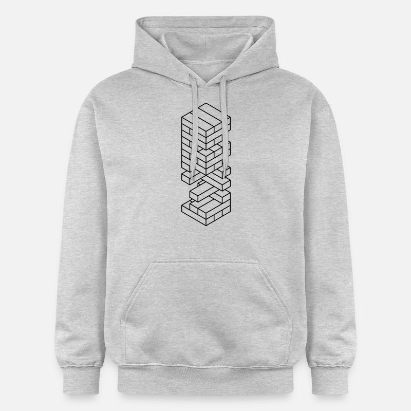 Des blocs de bois - Sweat à capuche Softstyle® Gildan Unisexe - gris clair chiné