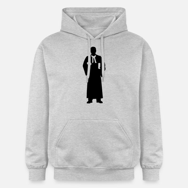 Juge - Sweat à capuche Softstyle® Gildan Unisexe - gris clair chiné