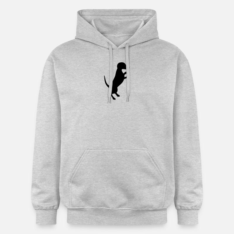 Teckel - Sweat à capuche Softstyle® Gildan Unisexe - gris clair chiné