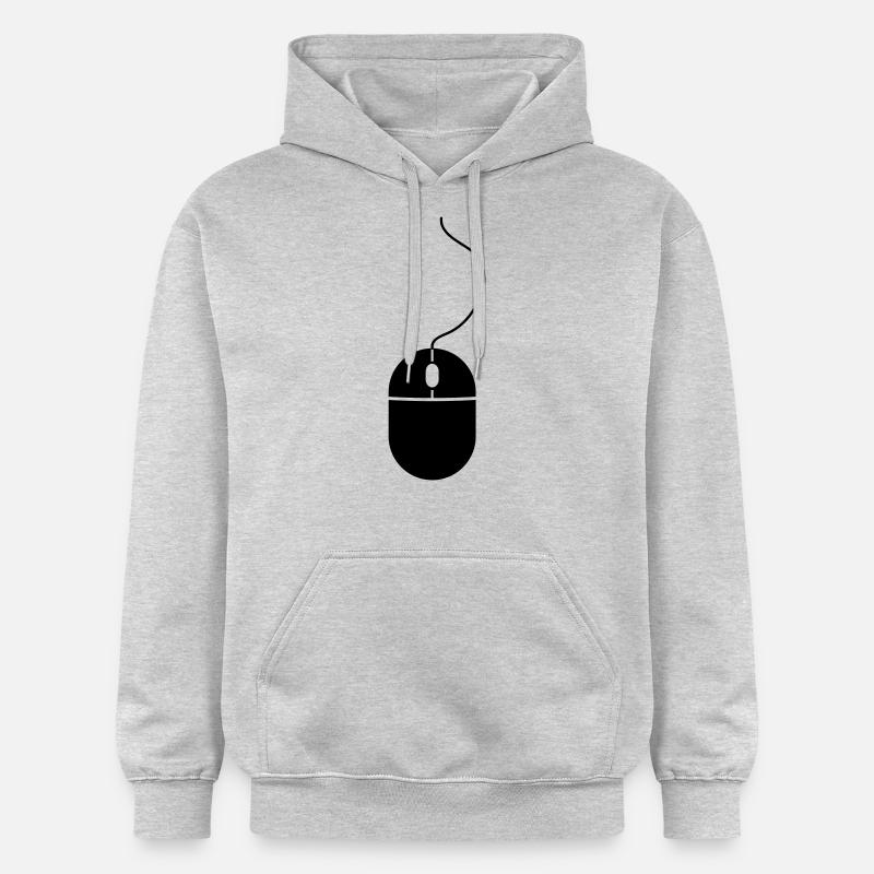 Computer Mouse - Sweat à capuche Softstyle® Gildan Unisexe - gris clair chiné