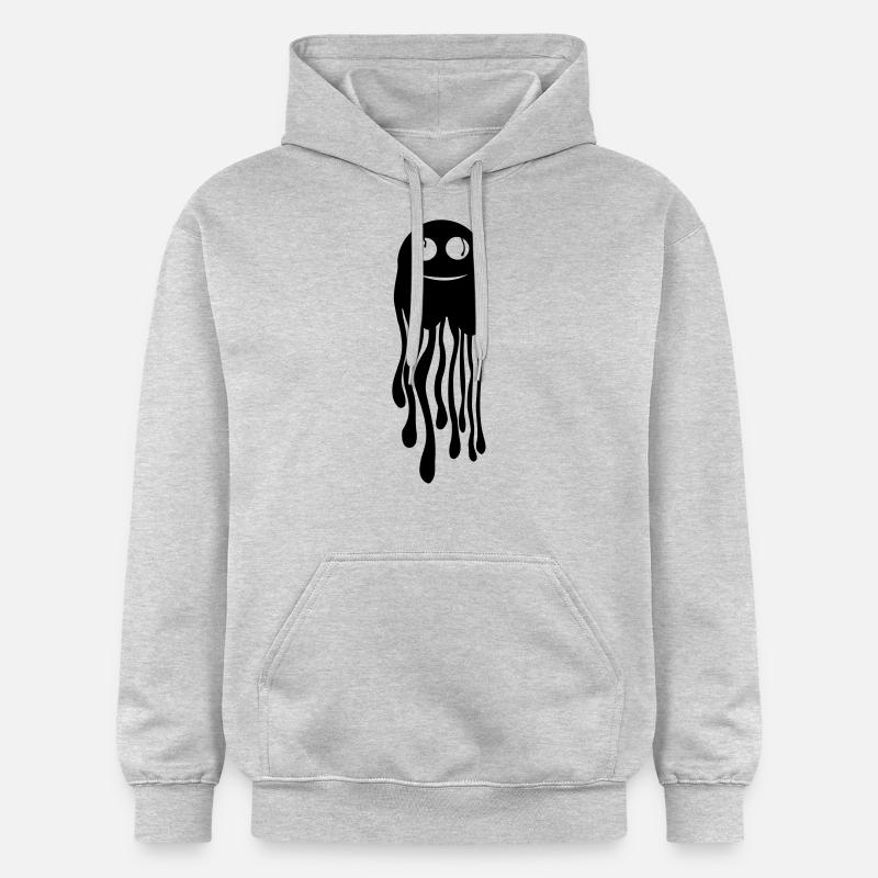 Monstre mignon - Sweat à capuche Softstyle® Gildan Unisexe - gris clair chiné