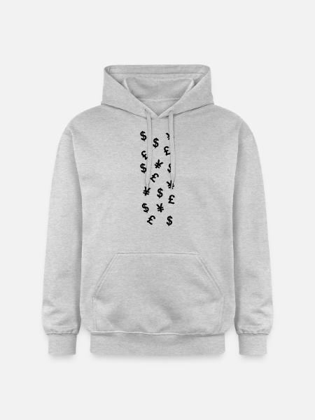 EURO DOLLAR POUND YEN - Gildan Unisex Softstyle® Midweight Hoodie - light heather grey