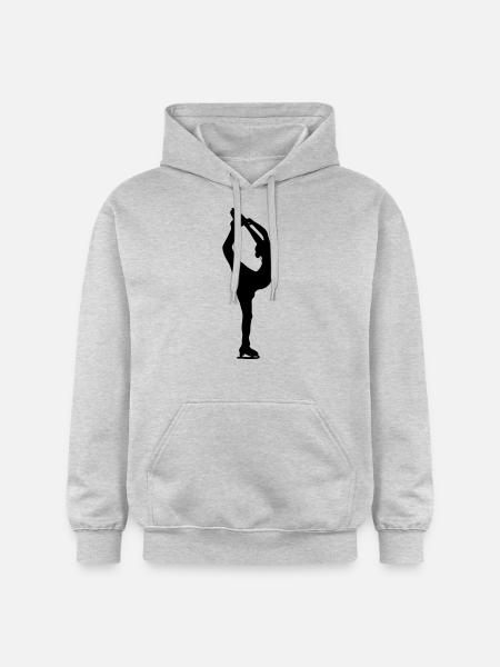 Figure skater - Gildan Unisex Softstyle® Midweight Hoodie - Hellgrau meliert