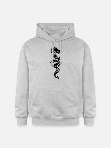 Dragon Martial Arts - Gildan Unisex Softstyle® Midweight Hoodie - light heather grey