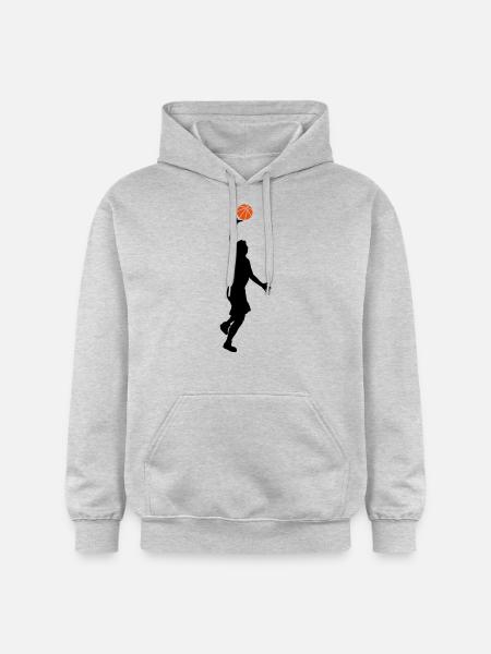 basketball - Sweat à capuche Softstyle® Gildan Unisexe - gris clair chiné