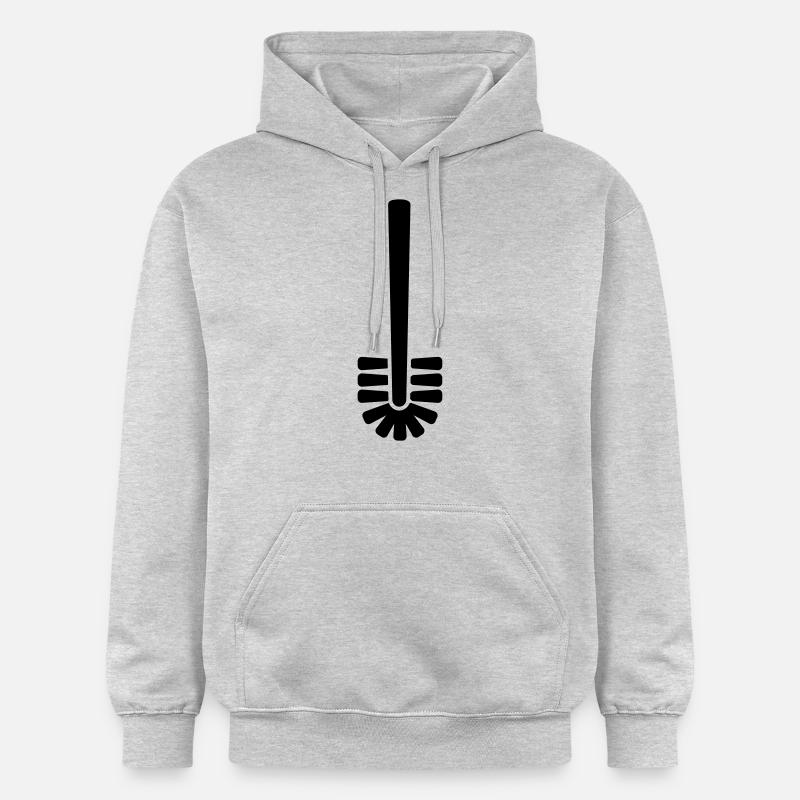 Toilette WC - Sweat à capuche Softstyle® Gildan Unisexe - gris clair chiné