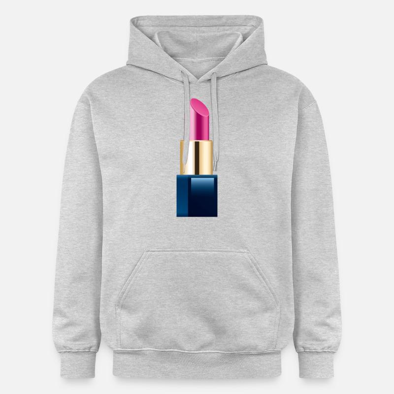Smiley Lippgloss - Sweat à capuche Softstyle® Gildan Unisexe - gris clair chiné