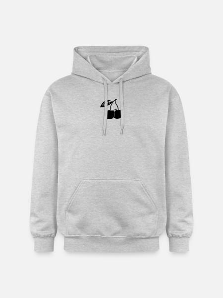 Kirschen, 1fb - Gildan Unisex Softstyle® Midweight Hoodie - Hellgrau meliert