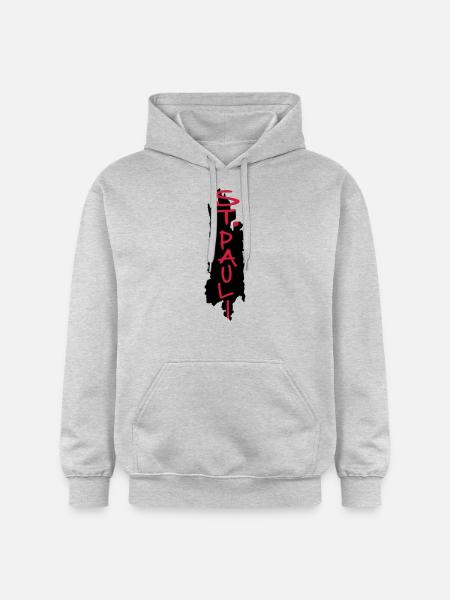 st.pauli - Gildan Unisex Softstyle® Midweight Hoodie - Hellgrau meliert