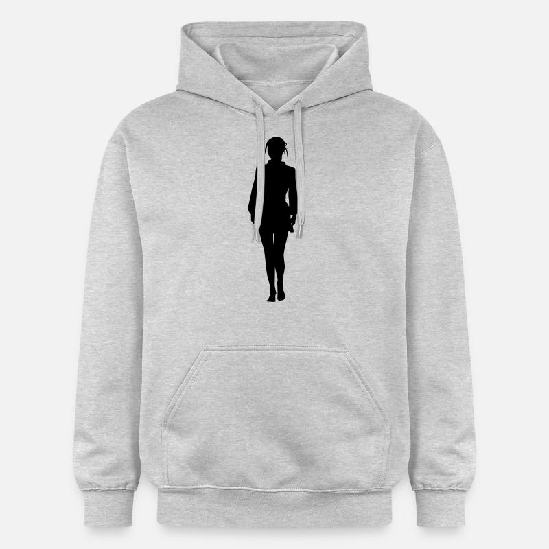 Silhouette silhouette silhouette - Sweat à capuche Softstyle® Gildan Unisexe - gris clair chiné