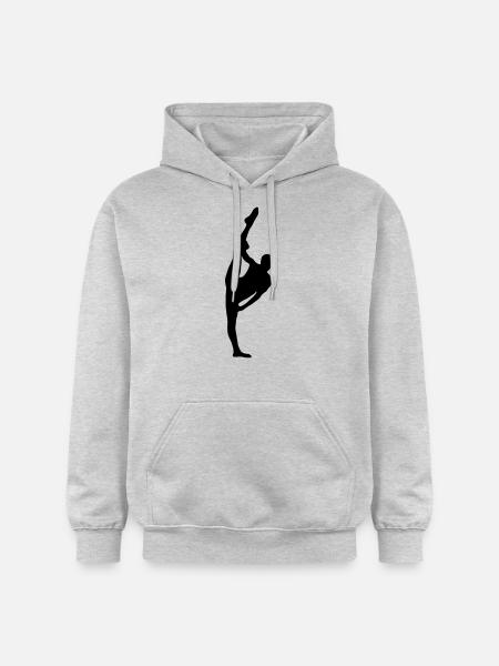 Vector Ballet dancer Silhouette - Gildan Unisex Softstyle® Midweight Hoodie - light heather grey