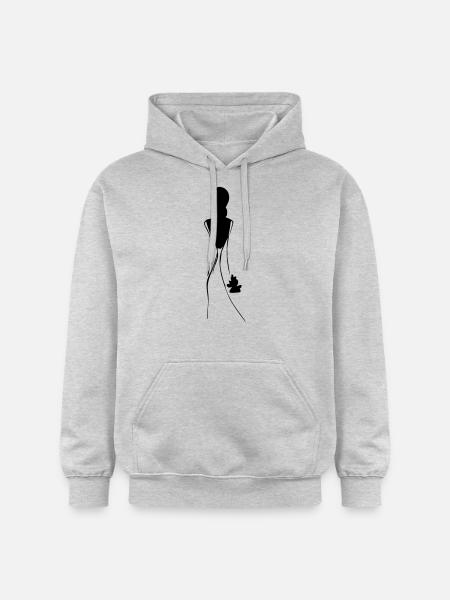 Braut - Gildan Unisex Softstyle® Midweight Hoodie - Hellgrau meliert