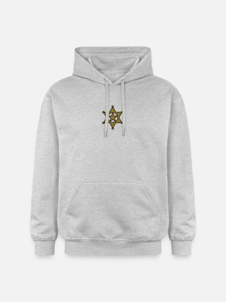 sheriff star_se6 - Gildan Unisex Softstyle® Midweight Hoodie - light heather grey