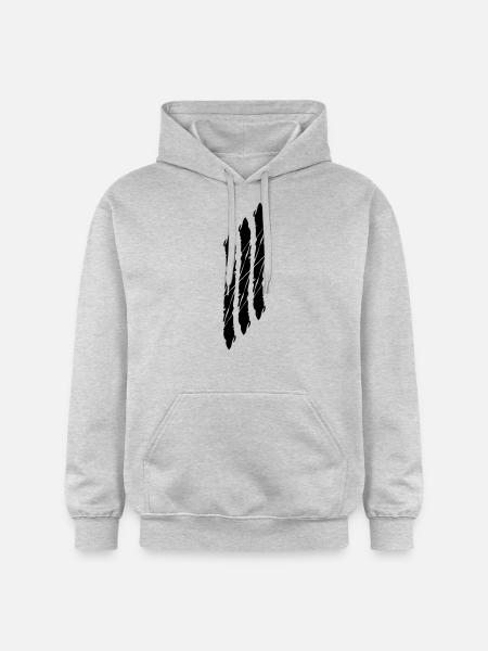 3 dashes strip lines - Gildan Unisex Softstyle® Midweight Hoodie - light heather grey