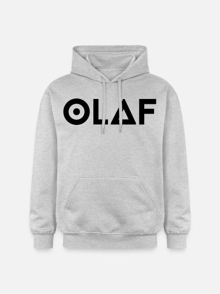 Prénom Olaf - Sweat à capuche Softstyle® Gildan Unisexe - gris clair chiné