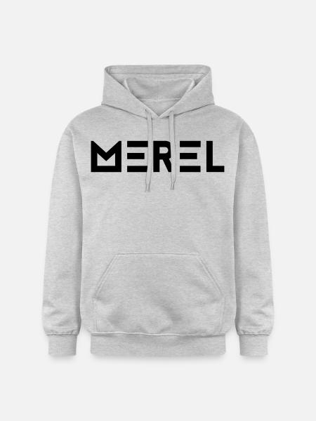 First name Merel - Gildan Unisex Softstyle® Midweight Hoodie - light heather grey