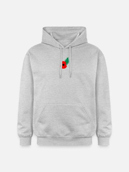 Mohnblüte by_patjila - Gildan Unisex Softstyle® Midweight Hoodie - Hellgrau meliert