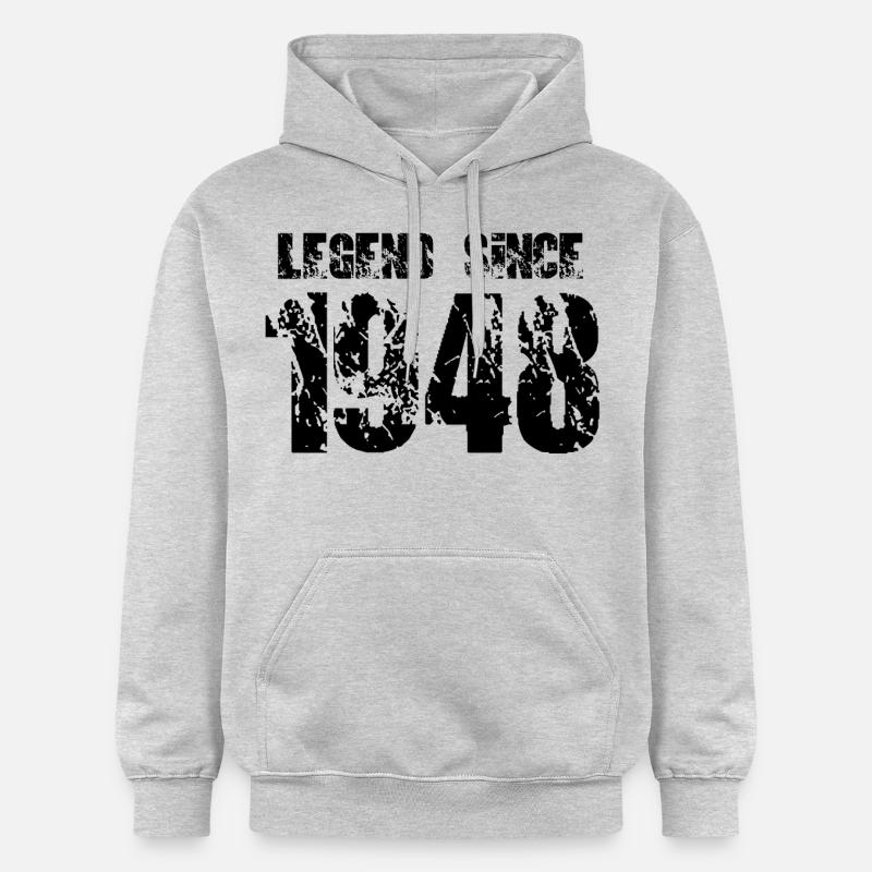 Légende depuis 1948 - Sweat à capuche Softstyle® Gildan Unisexe - gris clair chiné