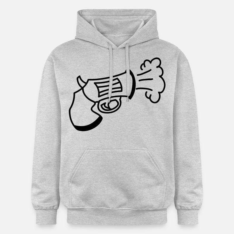 Armes à feu - Sweat à capuche Softstyle® Gildan Unisexe - gris clair chiné