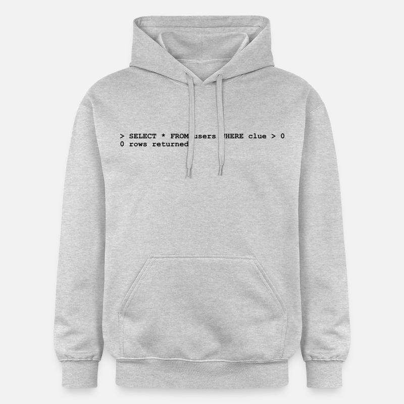 Coder No Clue (1c, NEU) - Sweat à capuche Softstyle® Gildan Unisexe - gris clair chiné